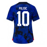United States Christian Pulisic #10 Replica Away Shirt Ladies World Cup 2022 Short Sleeve